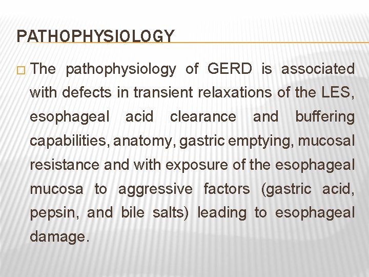 GASTROESOPHAGEAL REFLUX DISEASE by Mr G SADASIVA RAO
