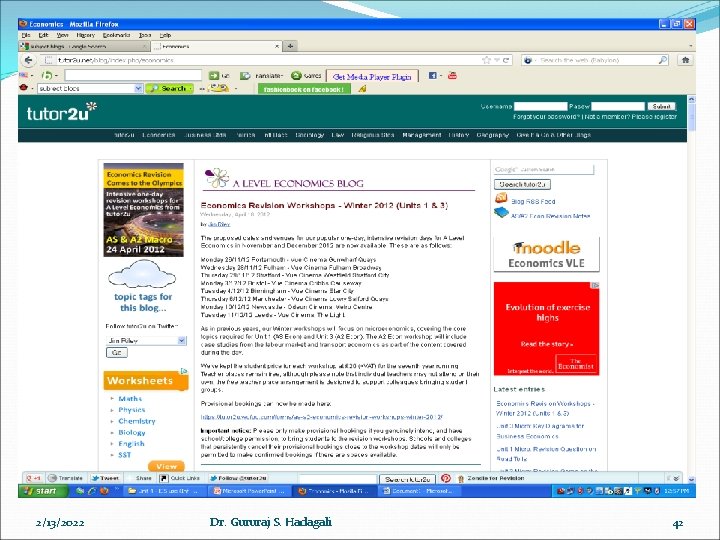 2/13/2022 Dr. Gururaj S. Hadagali 42 2/13/2022 Dr. Gururaj S. Hadagali 42