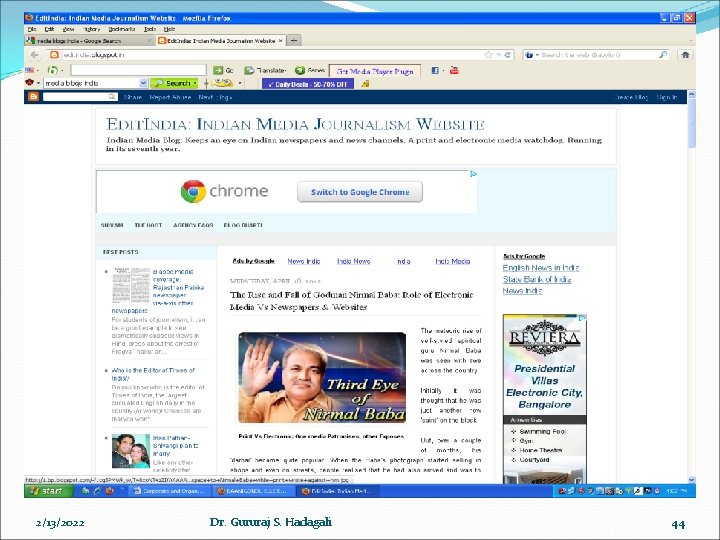 2/13/2022 Dr. Gururaj S. Hadagali 44 2/13/2022 Dr. Gururaj S. Hadagali 44