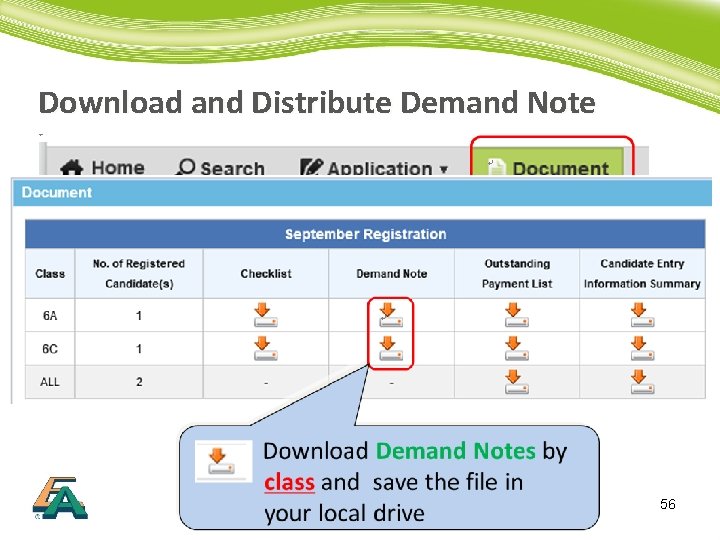 Download and Distribute Demand Note 56 