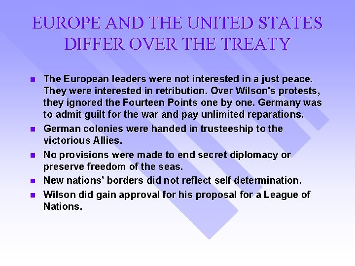 EUROPE AND THE UNITED STATES DIFFER OVER THE TREATY n n n The European