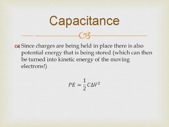 Capacitance 