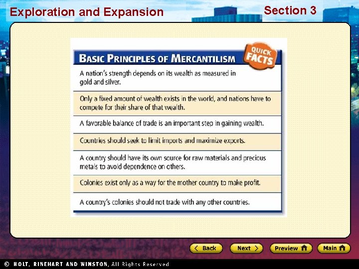 Exploration and Expansion Section 3 