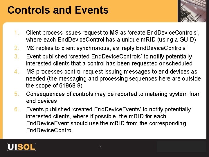 Interoperability Test Message Patterns for IEC 61968 9