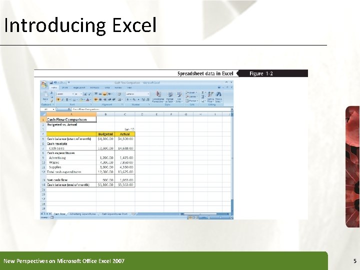 Introducing Excel New Perspectives on Microsoft Office Excel 2007 5 