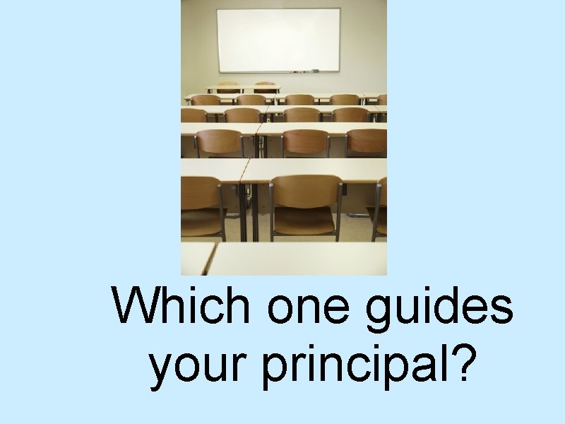 Which one guides your principal? 