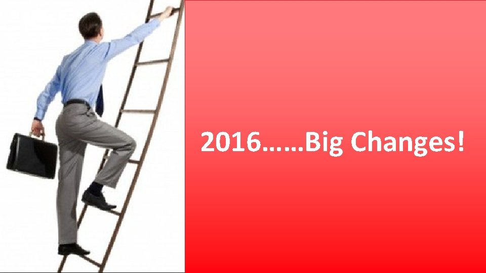 2016……Big Changes! 