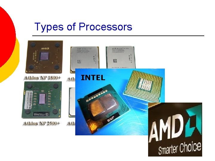 Types of Processors INTEL 