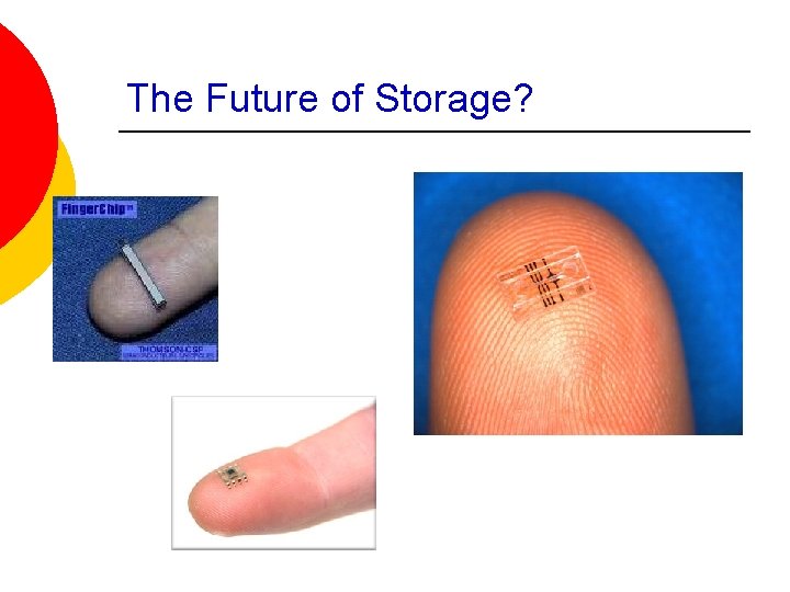 The Future of Storage? 
