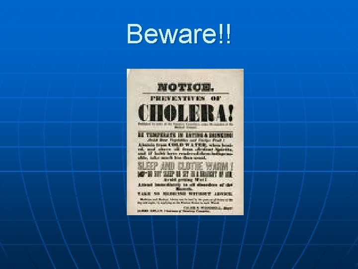 Beware!! 