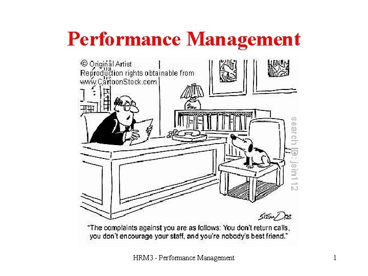Performance Management HRM 3 - Performance Management 1 