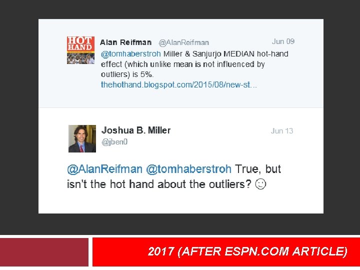 2017 (AFTER ESPN. COM ARTICLE) 