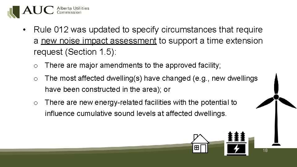  • Rule 012 was updated to specify circumstances that require a new noise