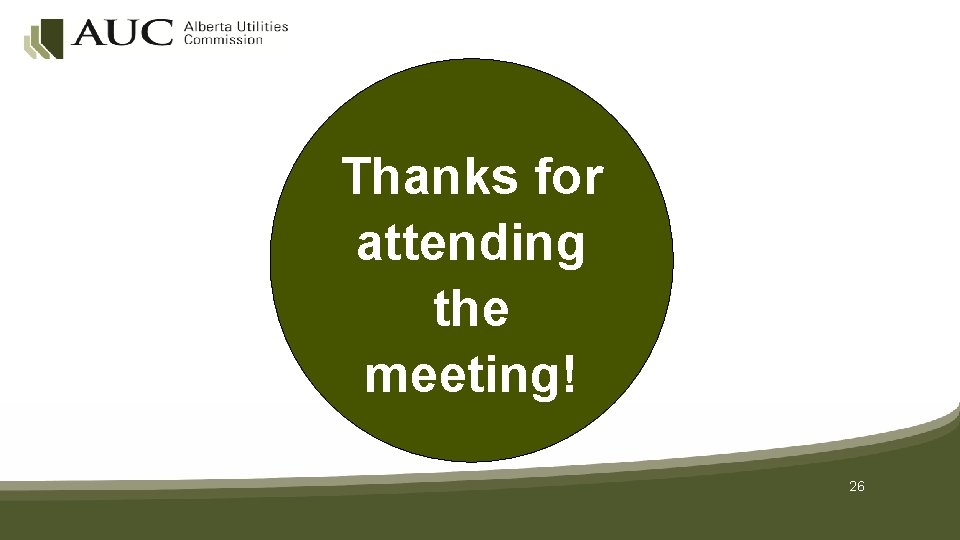 Thanks for attending the meeting! 26 