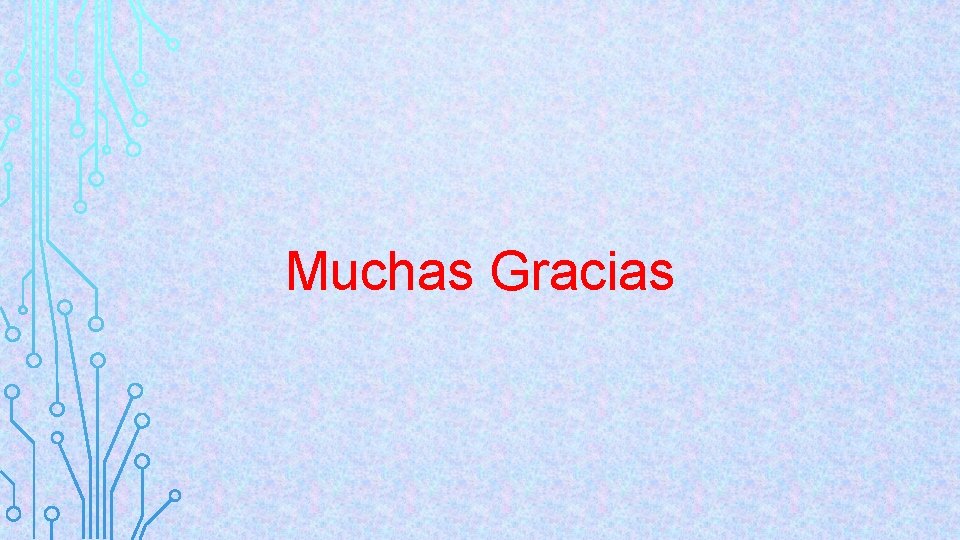 Muchas Gracias 