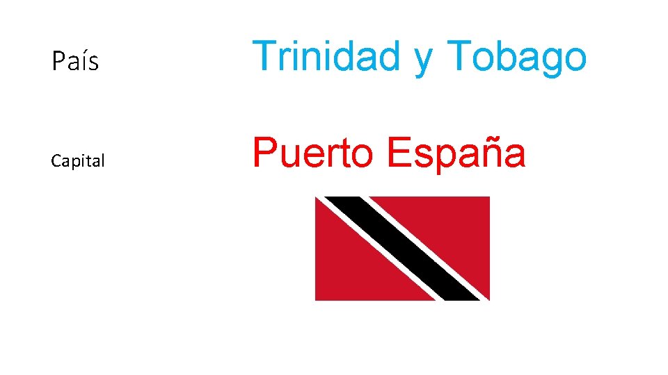 País Trinidad y Tobago Capital Puerto España 