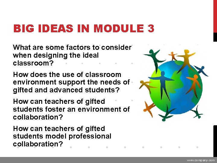 MODULE 3 INTRODUCTION AND MODULE OVERVIEW STANDARDS KNOWLEDGE