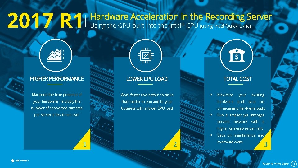 2017 R 1 Hardware Acceleration in the Recording Server Using the GPU built into