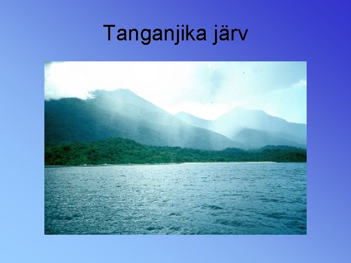 Tanganjika järv 