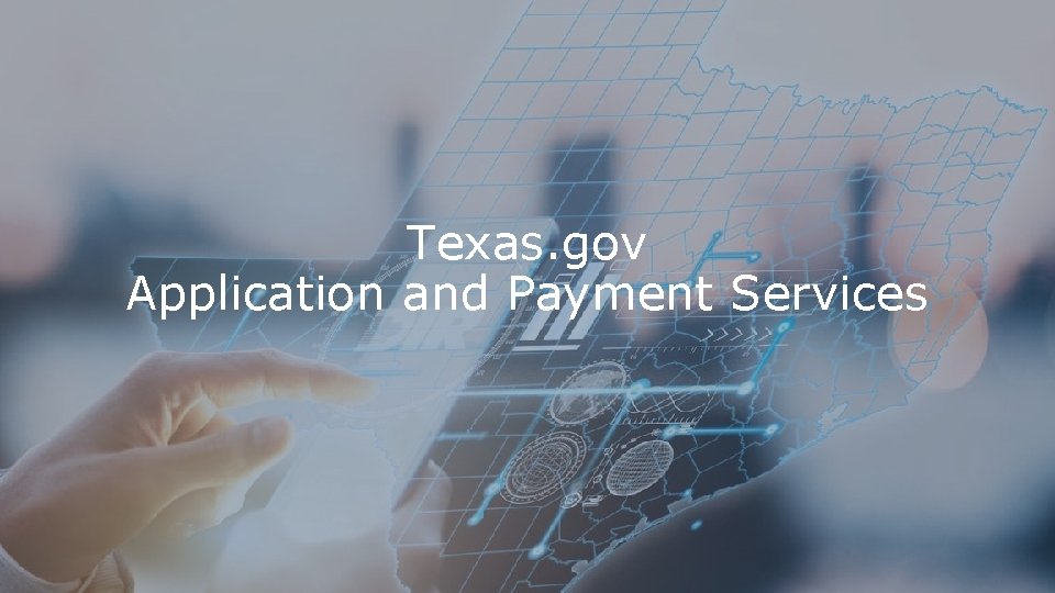 Texas. gov Application and Payment Services 
