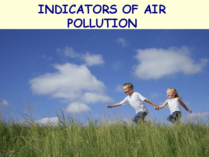 INDICATORS OF AIR POLLUTION 