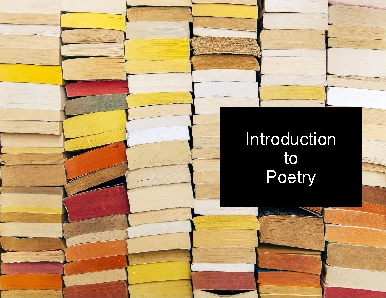 Introduction to Poetry 