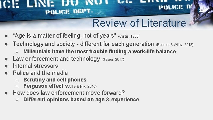 Review of Literature ● “Age is a matter of feeling, not of years” (Curtis,
