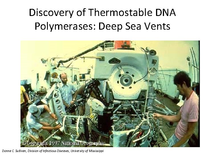 Discovery of Thermostable DNA Polymerases: Deep Sea Vents Donna C. Sullivan, Division of Infectious