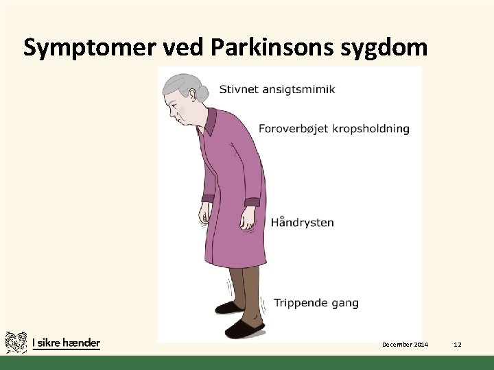 Symptomer ved Parkinsons sygdom December 2014 12 