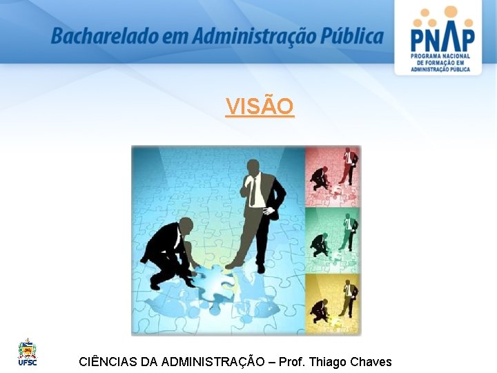 VISÃO CIÊNCIAS DA ADMINISTRAÇÃO – Prof. Thiago Chaves 