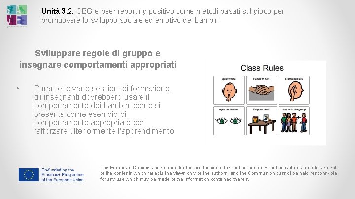 Unità 3. 2. GBG e peer reporting positivo come metodi basati sul gioco per