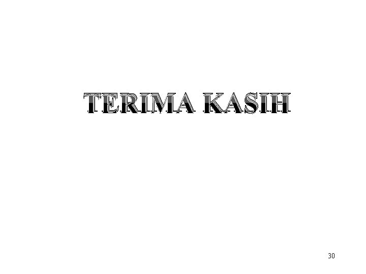 TERIMA KASIH 30 