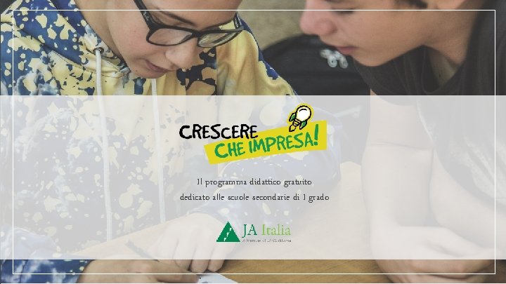 Il programma didattico gratuito dedicato alle scuole secondarie di I grado 