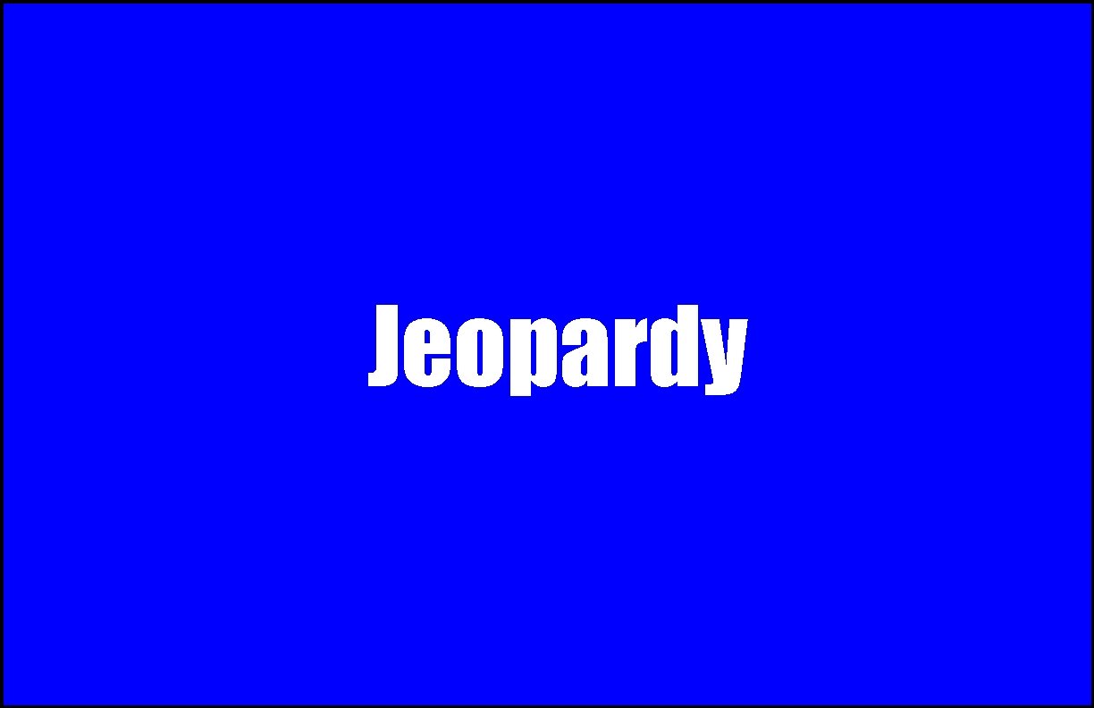 Jeopardy 