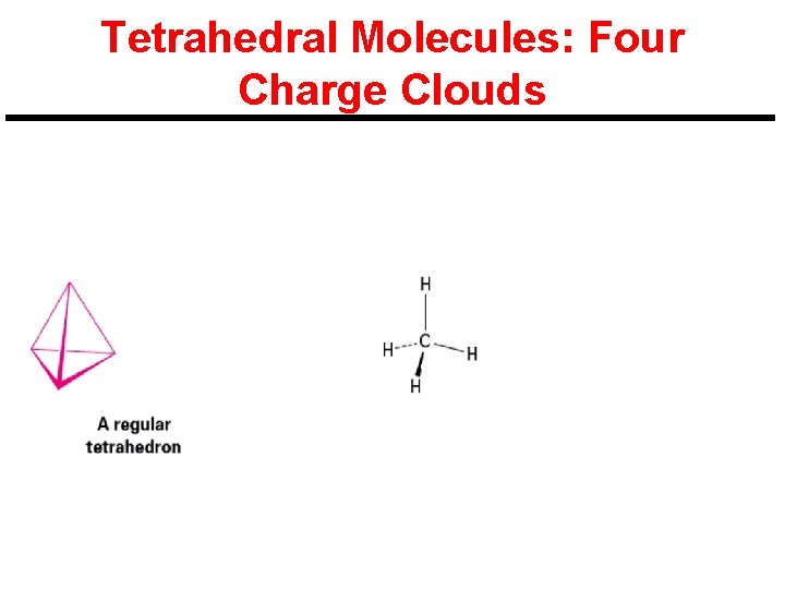 Tetrahedral Molecules: Four Charge Clouds 