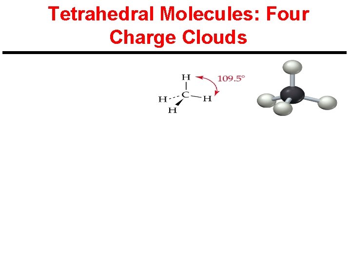 Tetrahedral Molecules: Four Charge Clouds 