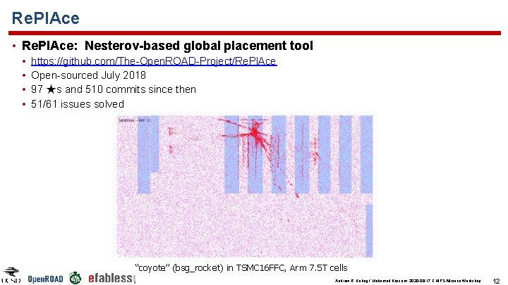 Re. Pl. Ace • Re. Pl. Ace: Nesterov-based global placement tool • • https: Re. Pl. Ace • Re. Pl. Ace: Nesterov-based global placement tool • • https: