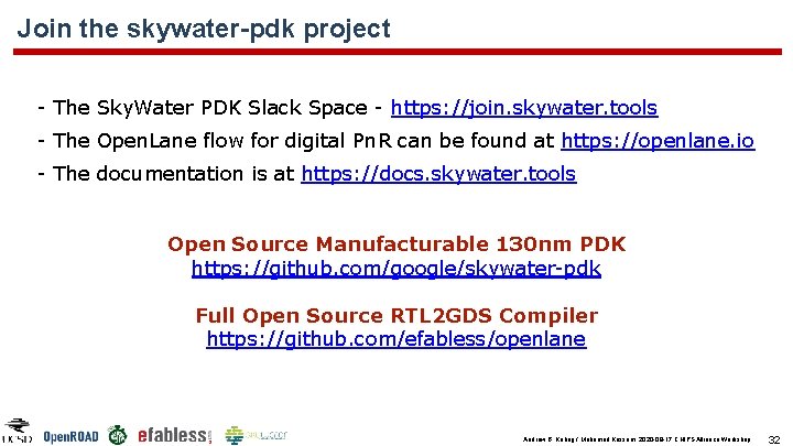 Join the skywater-pdk project - The Sky. Water PDK Slack Space - https: //join. Join the skywater-pdk project - The Sky. Water PDK Slack Space - https: //join.