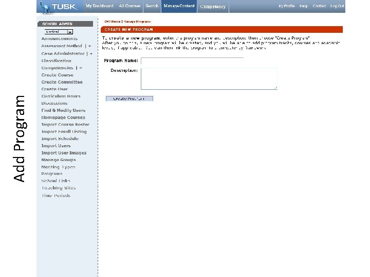 Add Program 