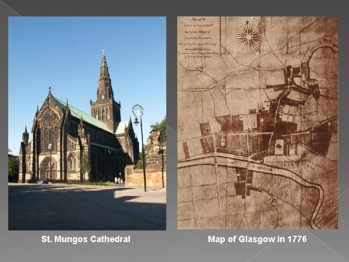 St. Mungos Cathedral Map of Glasgow in 1776 