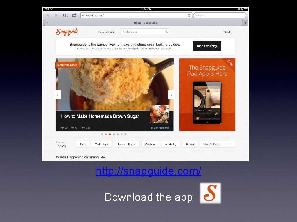 http: //snapguide. com/ Download the app 