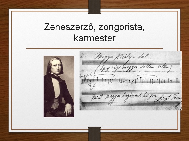 Zeneszerző, zongorista, karmester 