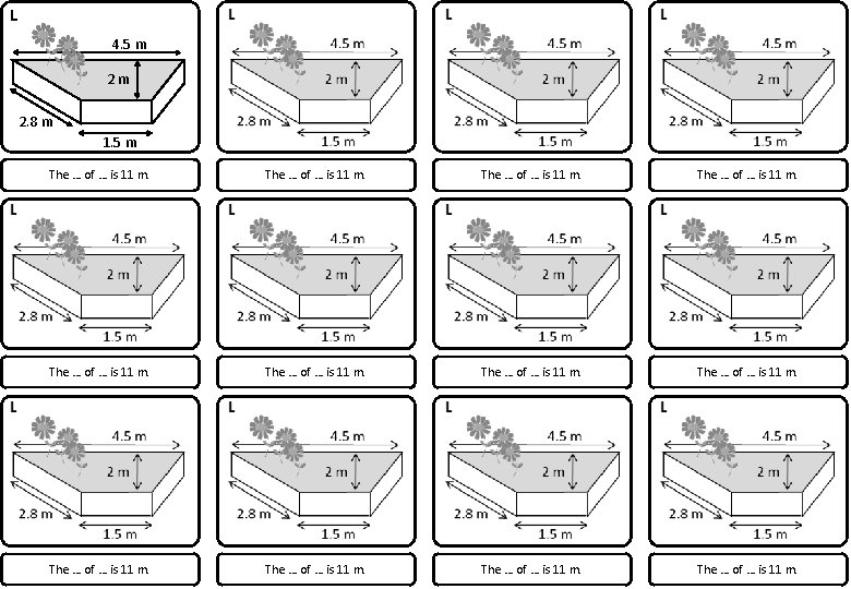 L 4. 5 m 2 m 2. 8 m 1. 5 m The …