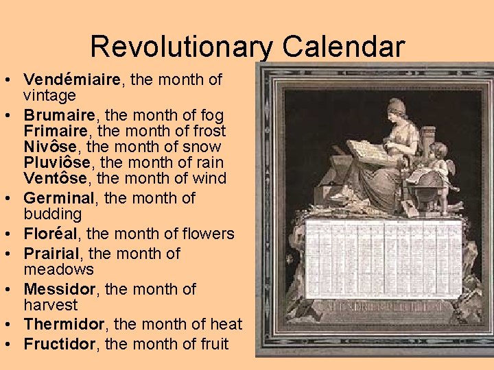 Revolutionary Calendar • Vendémiaire, the month of vintage • Brumaire, the month of fog