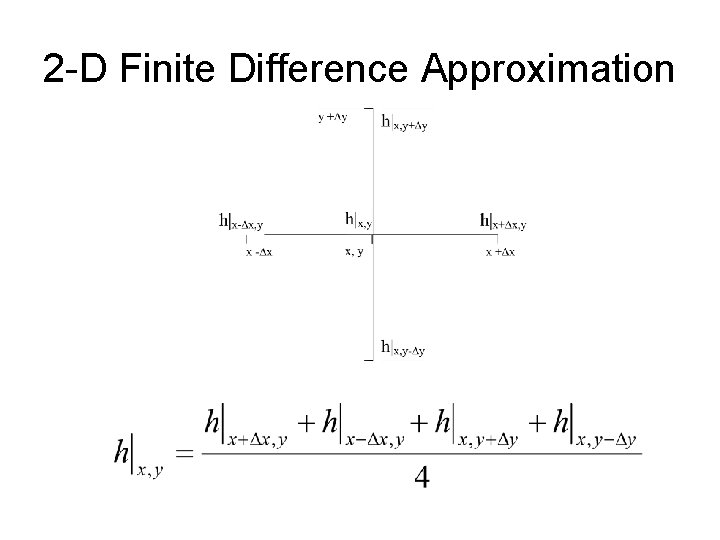 2 -D Finite Difference Approximation 