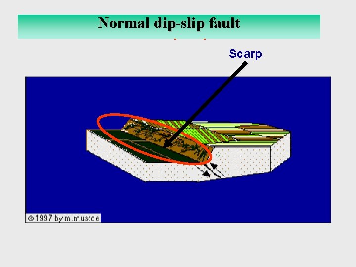 Normal dip-slip fault Reverse Dip-Slip Fault Scarp 