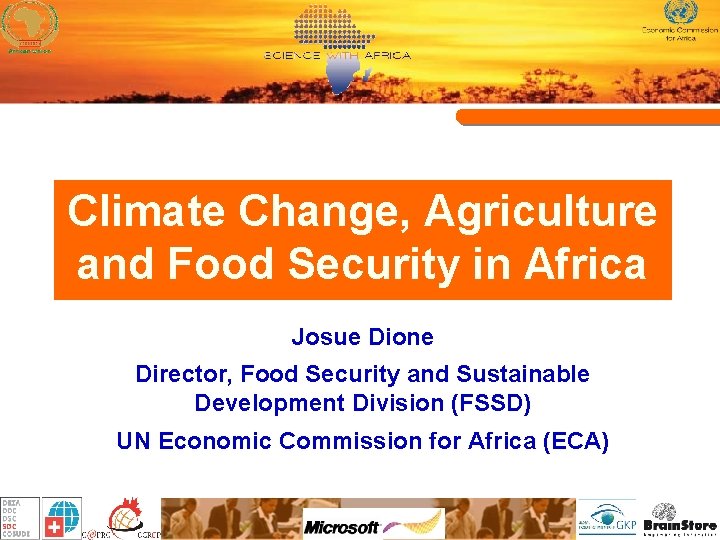 Climate Change Agriculture and Food Security in Africa