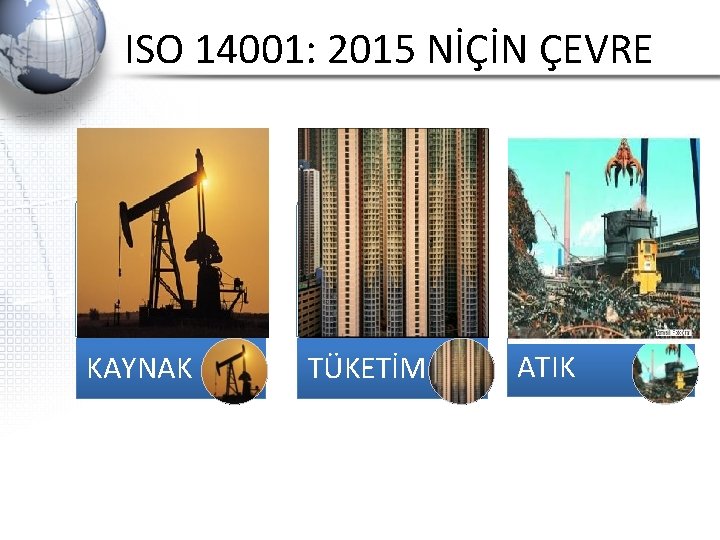 ISO 14001: 2015 NİÇİN ÇEVRE KAYNAK TÜKETİM ATIK 