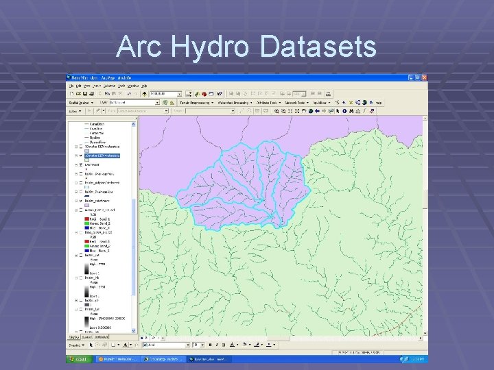 Arc Hydro Datasets 