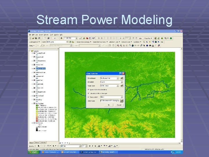 Stream Power Modeling 